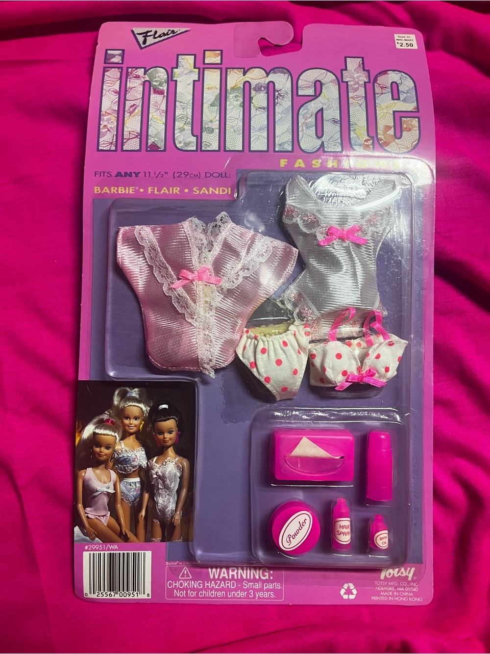 NRFB vintage Totsy "Flair" Barbie Clone Intimate Fashions Doll Lingerie Outfit